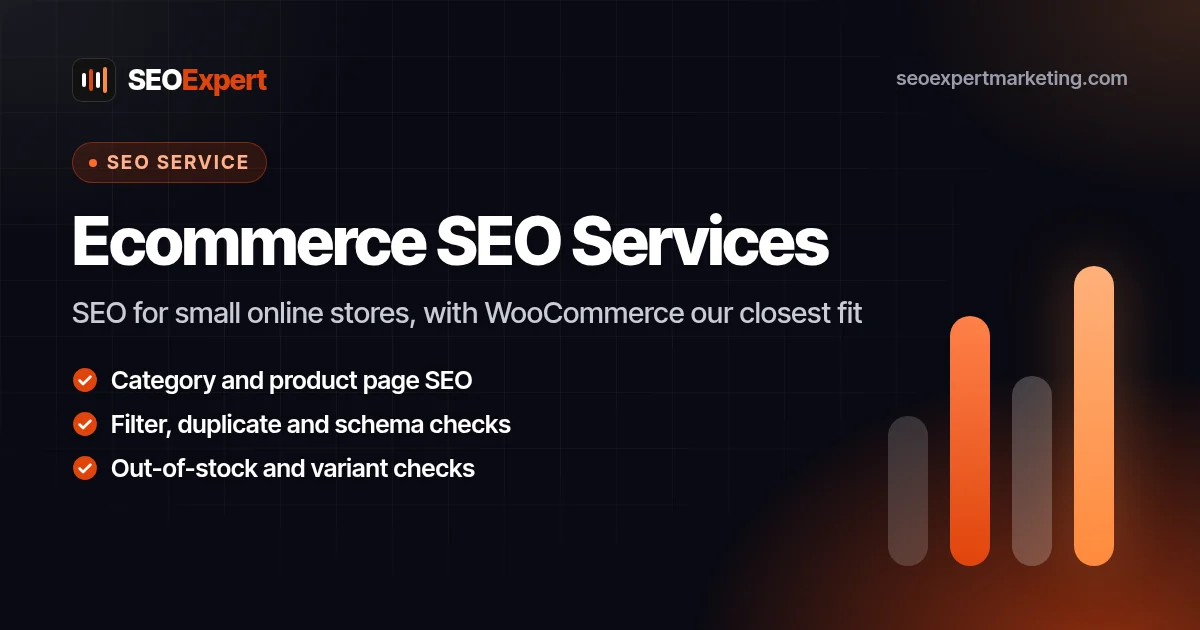 Ecommerce SEO Services for Small Online Stores: SEO for small online stores, with WooCommerce our closest fit