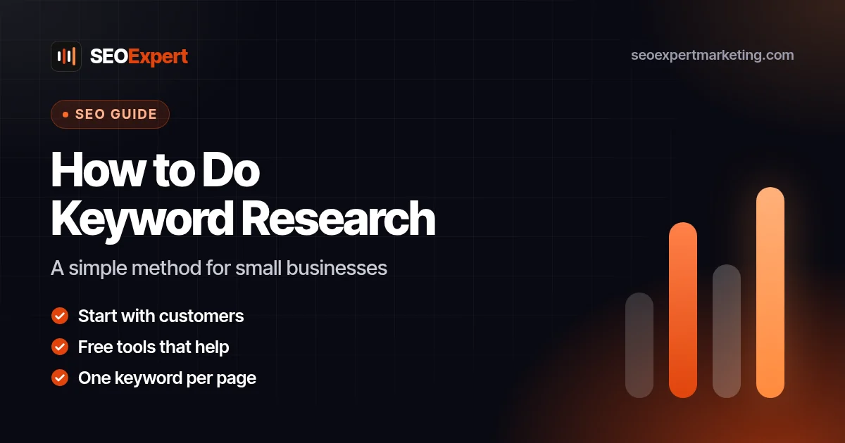 How to Do Keyword Research for a Small Business: A simple method for small businesses