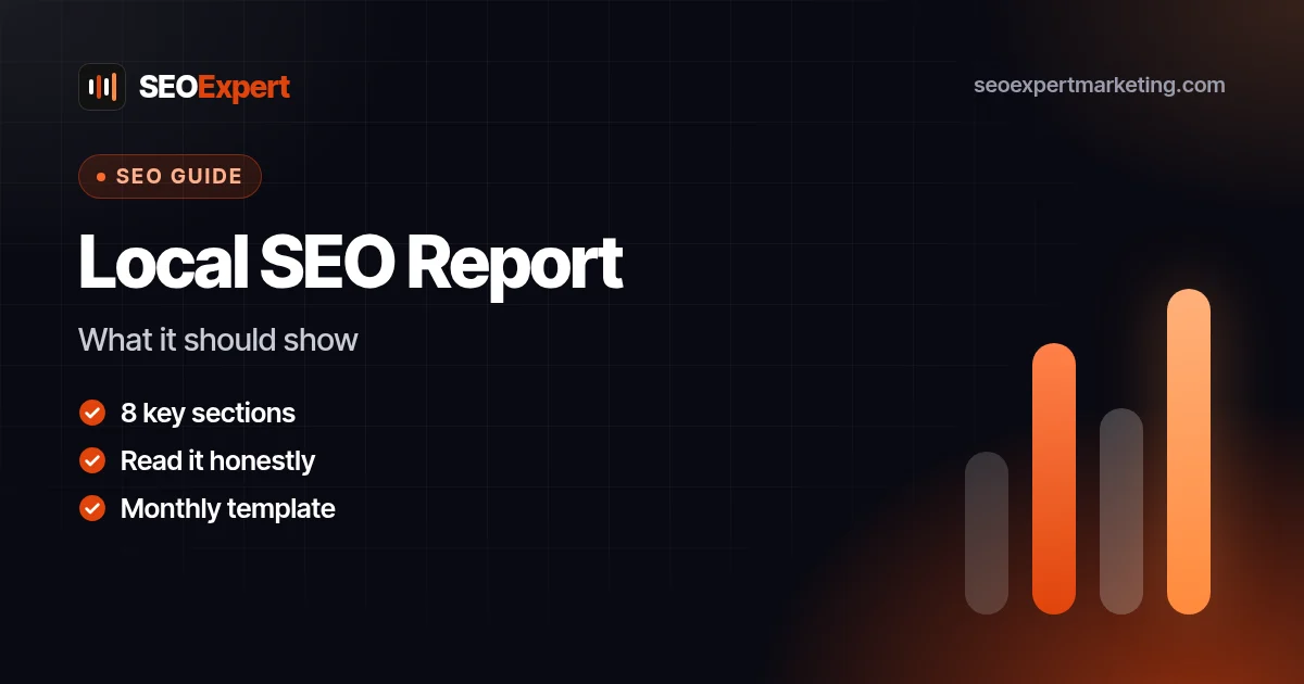 Local SEO Report: What It Should Show (With a Template): What it should show