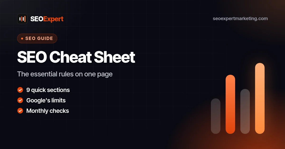 SEO Cheat Sheet: The Essential Rules on One Page: The essential rules on one page