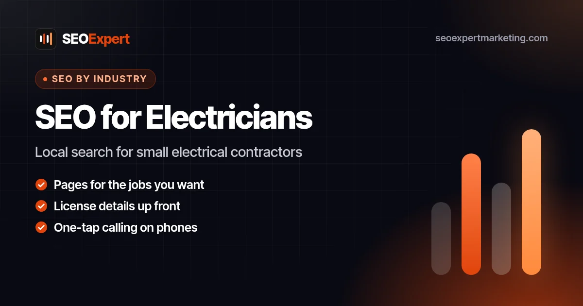 SEO for Electricians: Win More Local Electrical Jobs: Local search for small electrical contractors