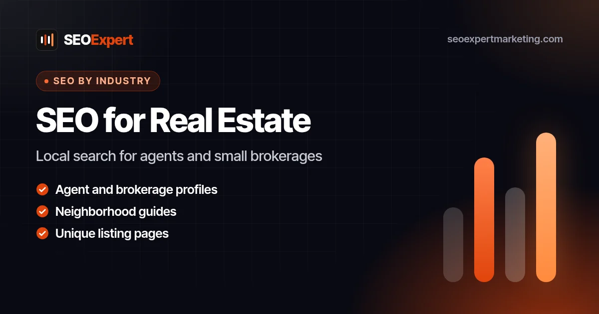 SEO for Real Estate Agents and Small Brokerages: Local search for agents and small brokerages