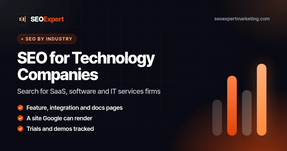 SEO for Technology Companies: Search for SaaS, software and IT services firms
