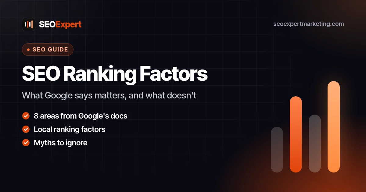 SEO Ranking Factors: What Google Says Matters, and What Doesn't: What Google says matters, and what doesn't