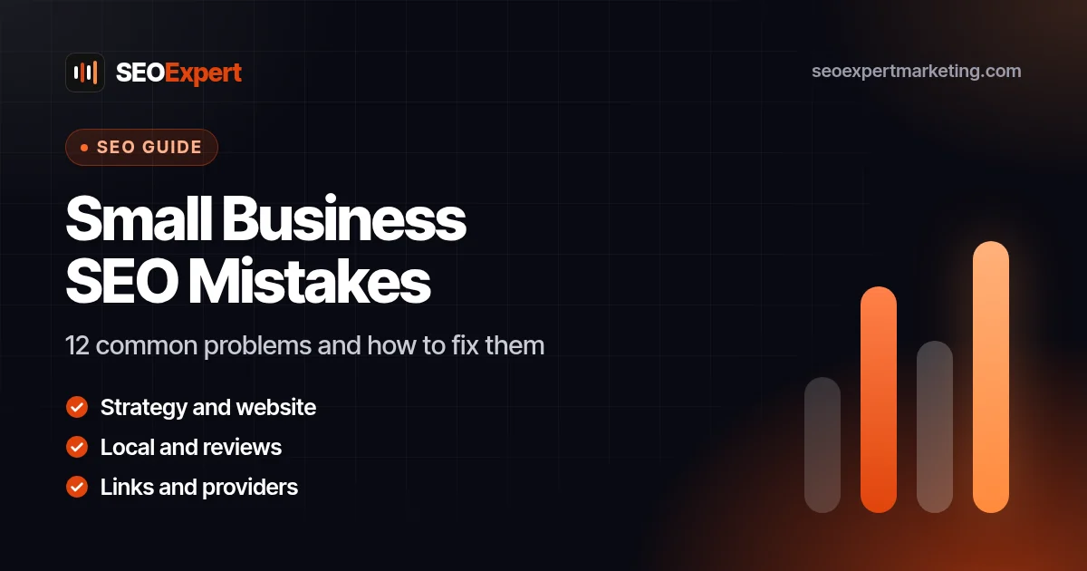 12 Small Business SEO Mistakes and How to Fix Them: 12 common problems and how to fix them